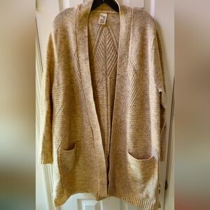 Terra & Sky Tan Women's Cardigan - Size 14W (0X)